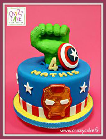 gateau marvel pate a sucre