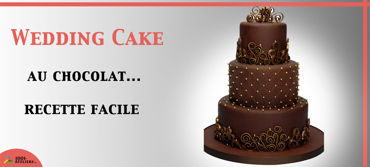 wedding cake au chocolat